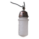 Mid-century 'cloudy' opaque glass small pendant light