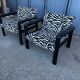 Pair of vintage zebra armchairs – 80s design spirit