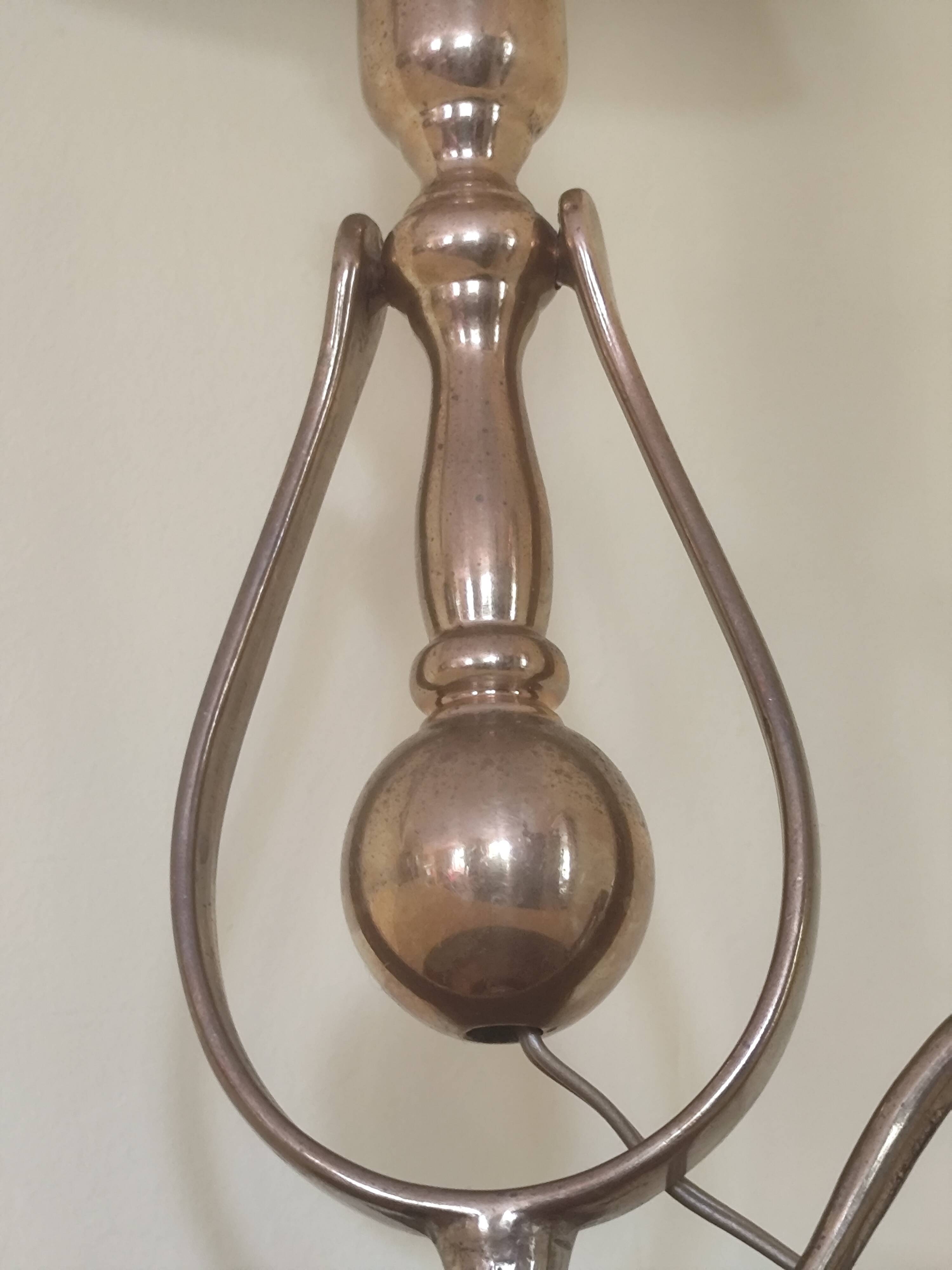 Marine lamp in bronze and brass - bronze swing lamp