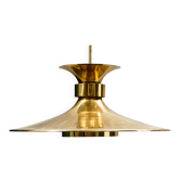 Grande lampe à suspension Boras en laiton de Borens, Suède, 1960