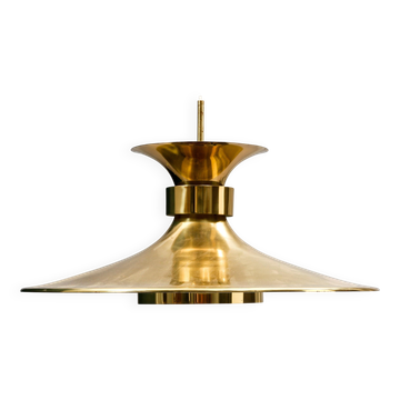 Large Boras pendant lamp in brass by Borens, Sweden, 1960.