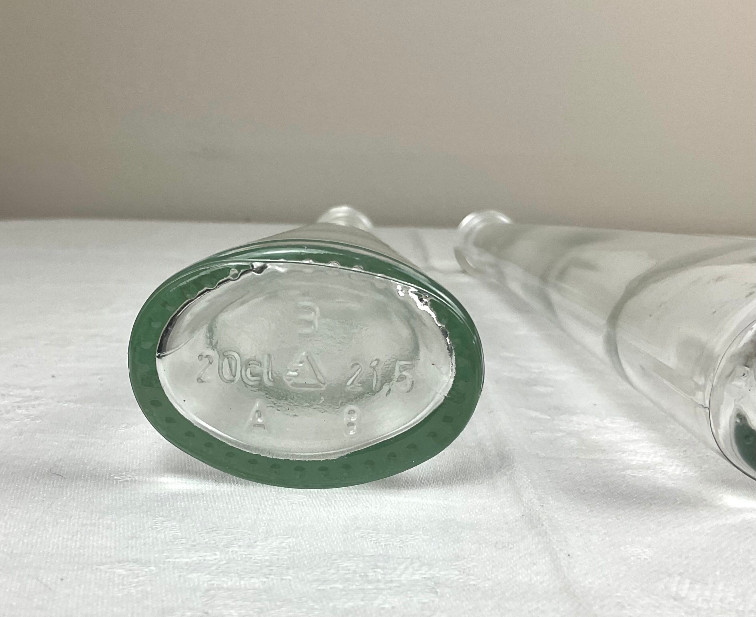 Pair of glass bottles 20 cl
