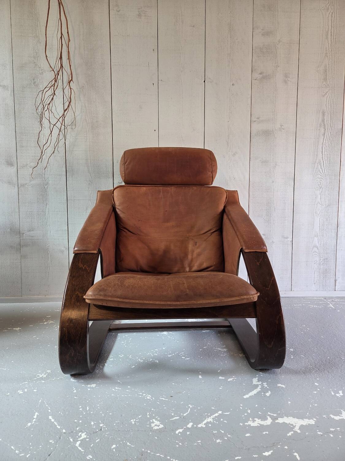 Leather armchair
