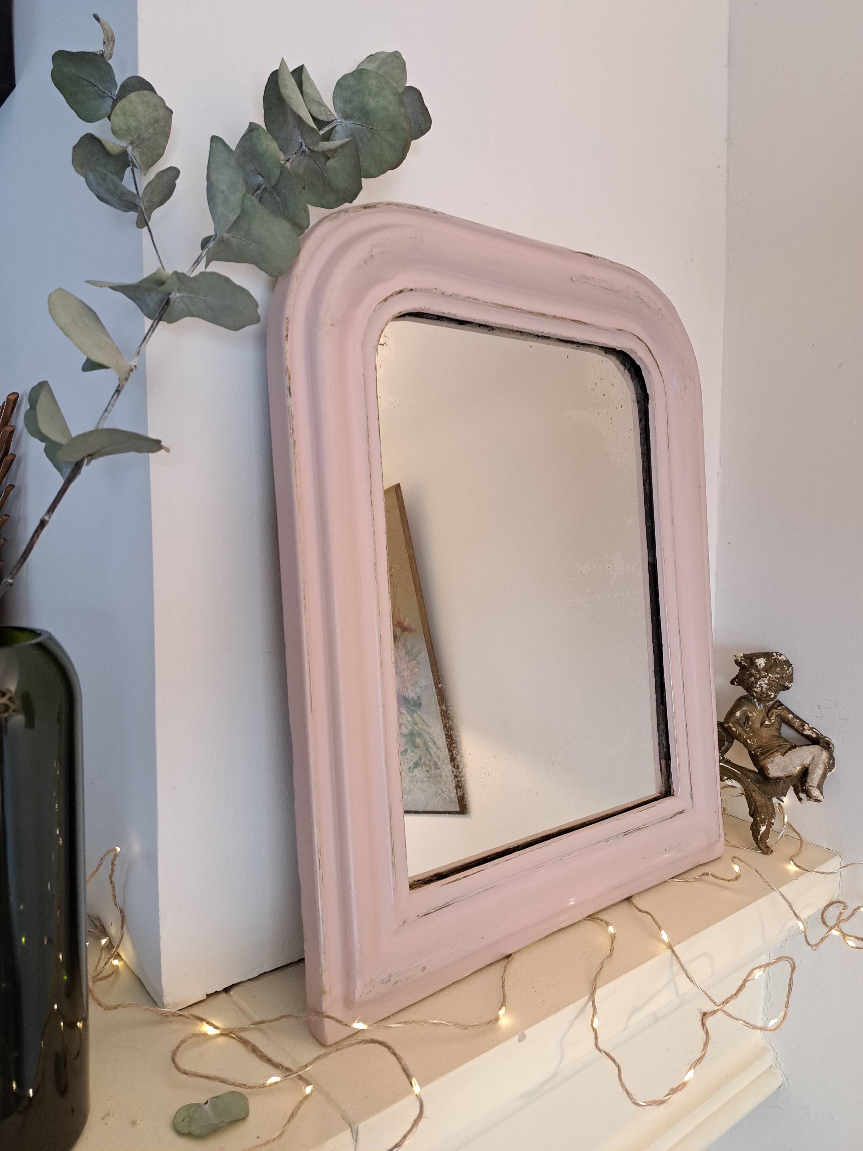 Powder pink Louis Philippe mirror