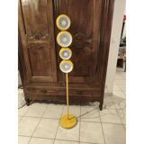 Vintage yellow metal floor lamp