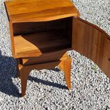 Pair of vintage 50s walnut bedside tables