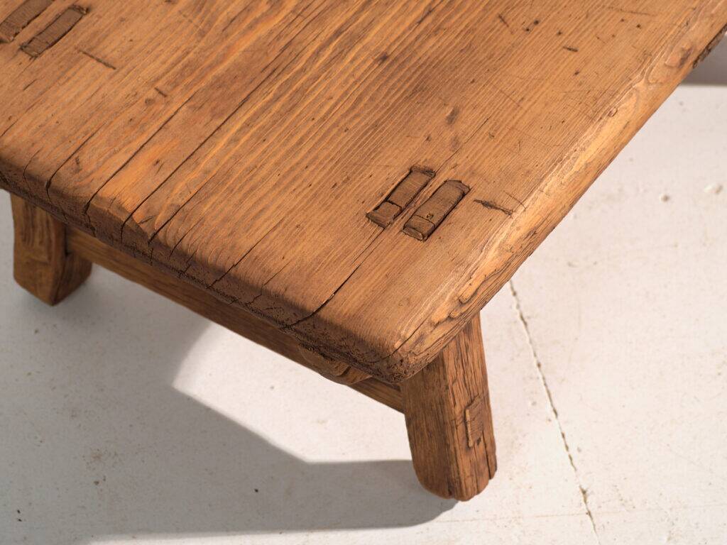 Antique pine coffee table – China, circa 1890