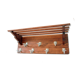 Baggage door and wooden coat rack