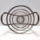 Postmodern Sheffield Plated Metal Fruit Basket by Lino Sabattini, Marked, Italy