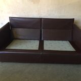 2-seater leather leolux sofa