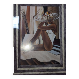 Painting woman with hat