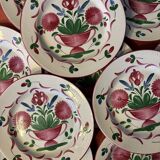 Assiettes Saint Clément Au vase fleuri