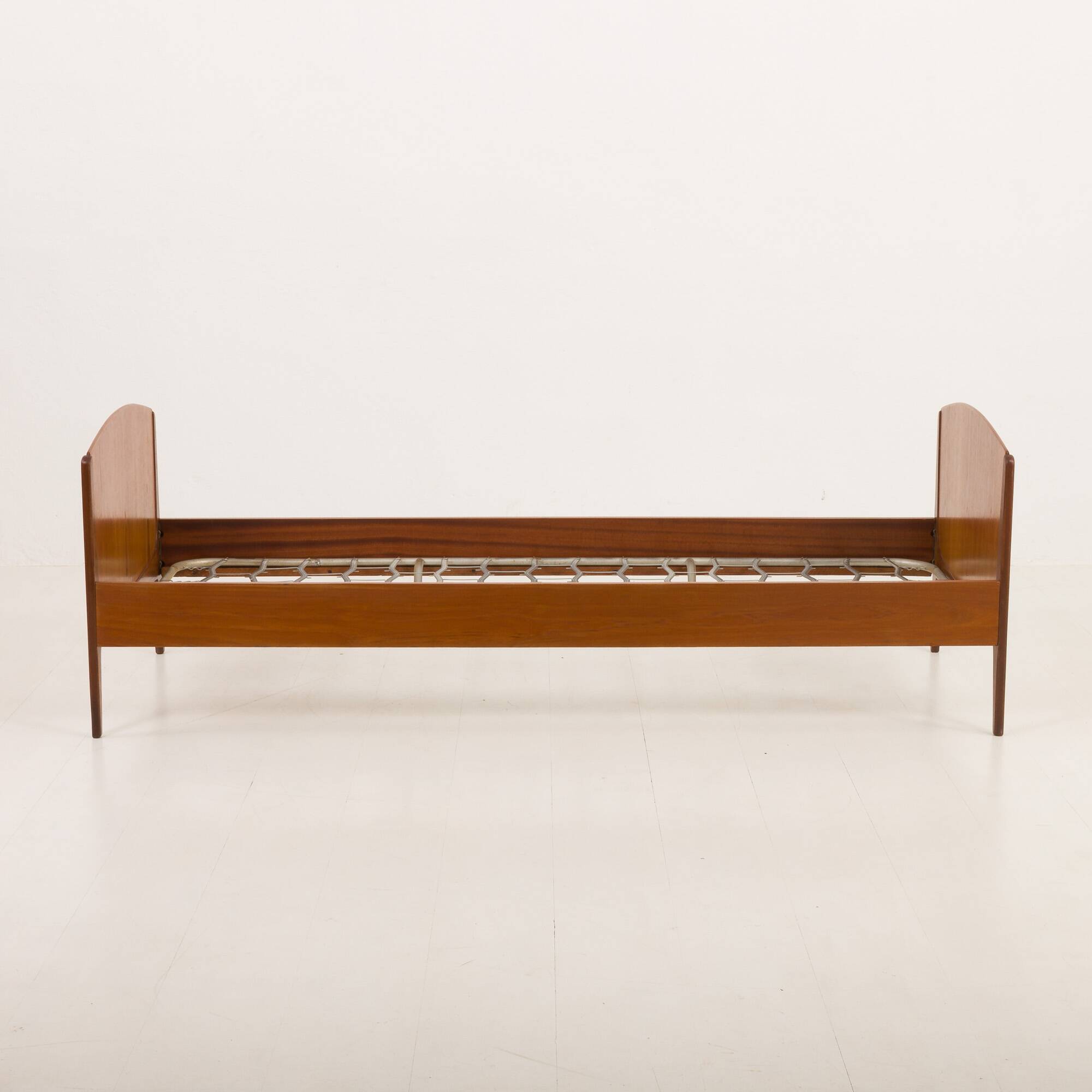 Danish mid century modern teak bed by Sidelmann Jakobsen, 1960s