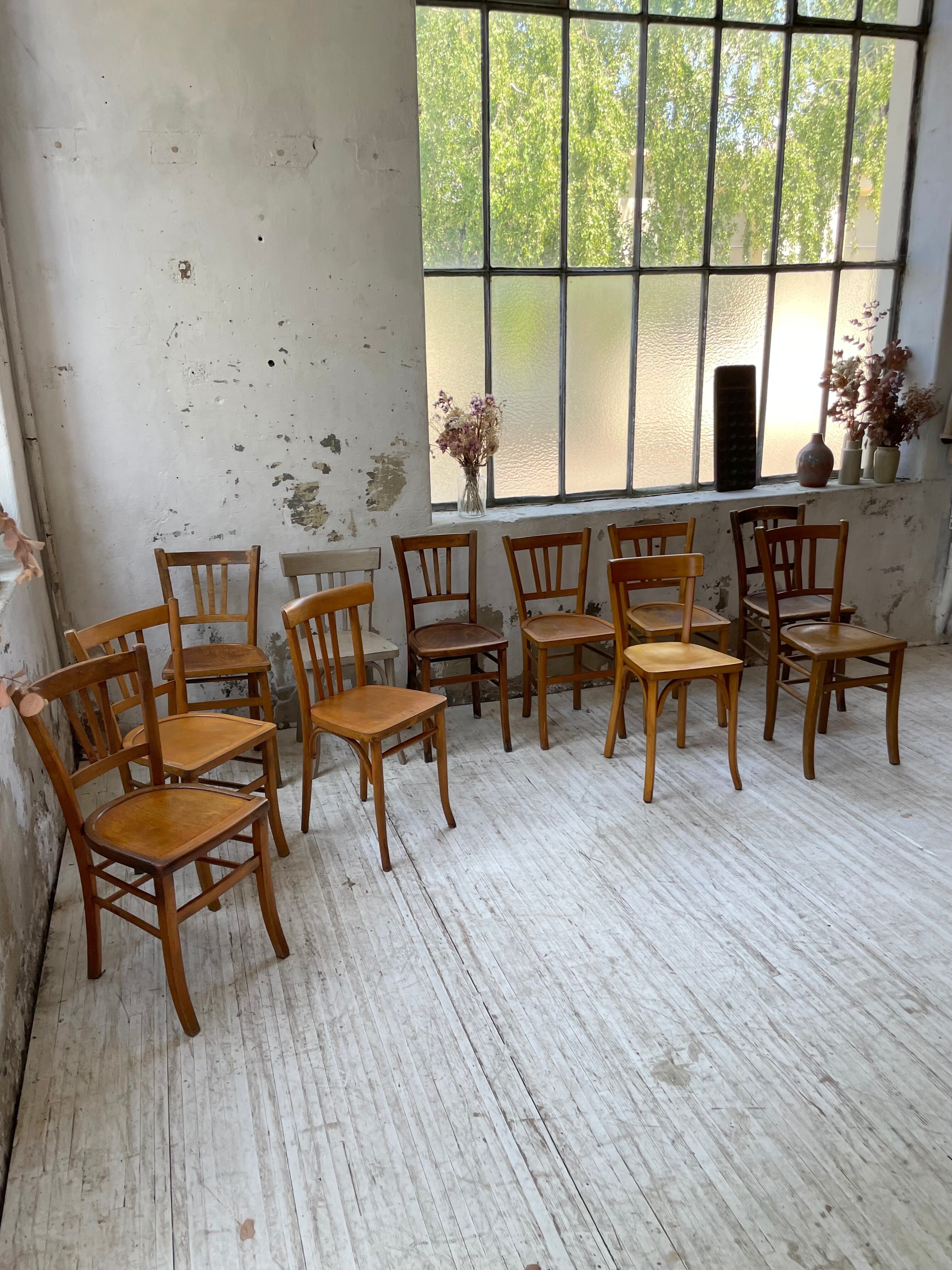 Set 11 Baumann bistro chairs