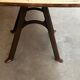 Large table for 10 people - 3m long - antique top / industrial legs