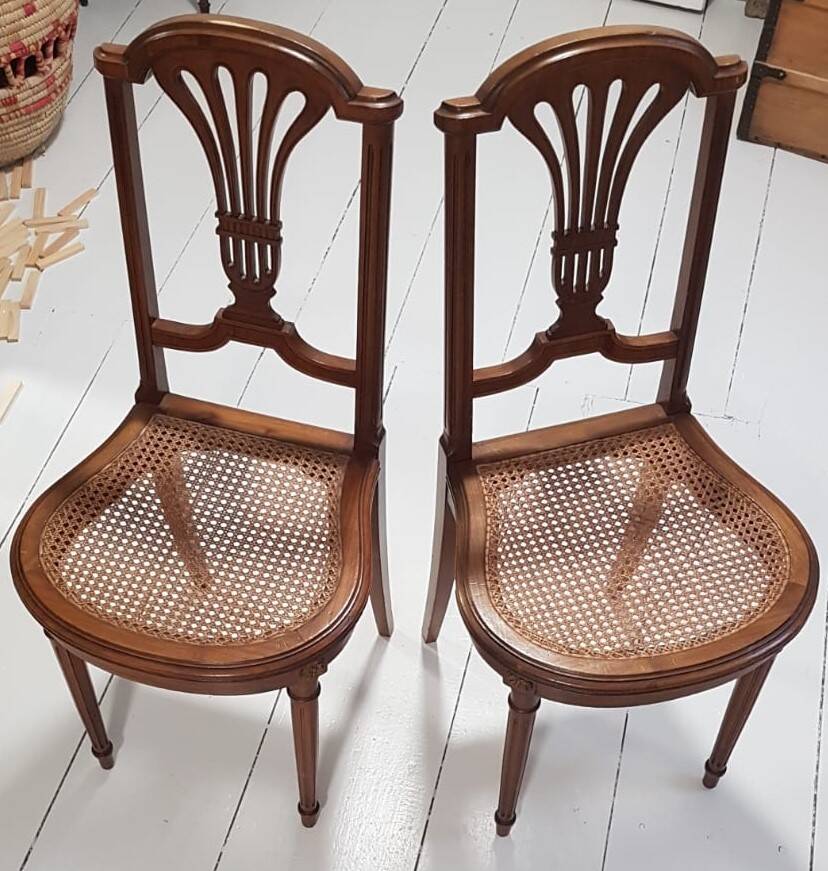 Louis XVI cane chairs