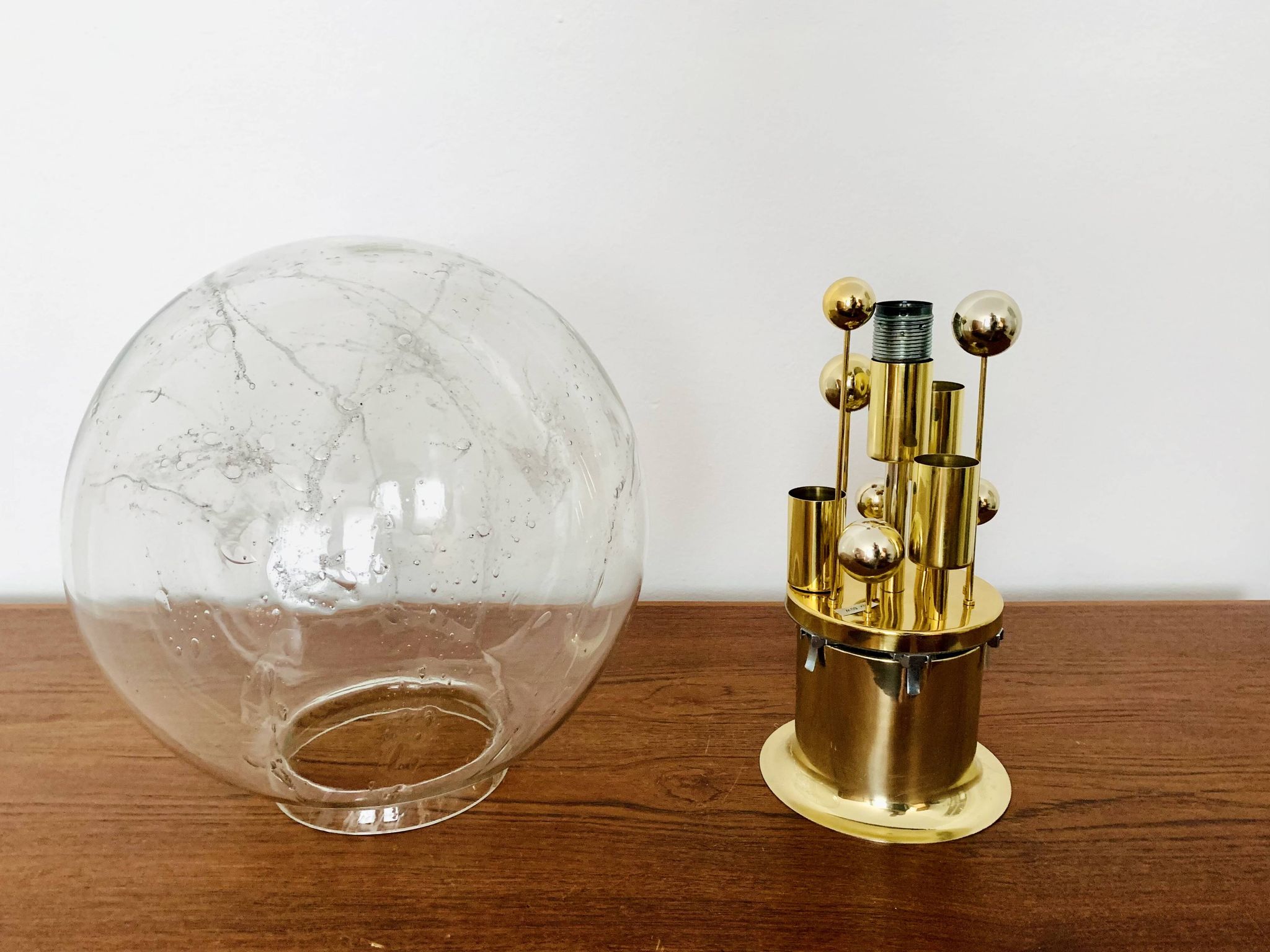 Ice Glass Flush Lamp by Doria