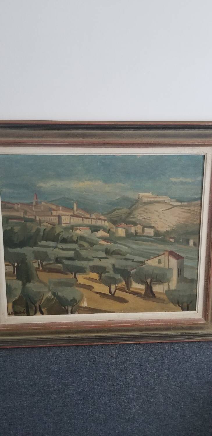 Modern school of the 20th century - oil on canvas - 54.5 x 65.5 cm