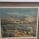 École moderne du xxe siècle - huile sur toile - 54,5 x 65,5 cm