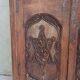 Old cupboard doors, beech wall bookcase (1)