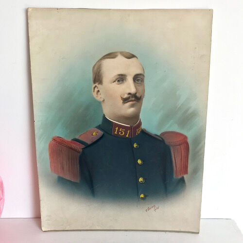 Portrait soldat colorisé