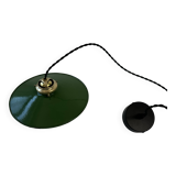 Antique industrial conical enamelled pendant light 25 cm