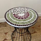 Mosaic metal coffee table