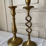 Bougeoirs en laiton