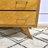 Commode vintage pieds compas