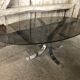 Old coffee table design chrome foot curved