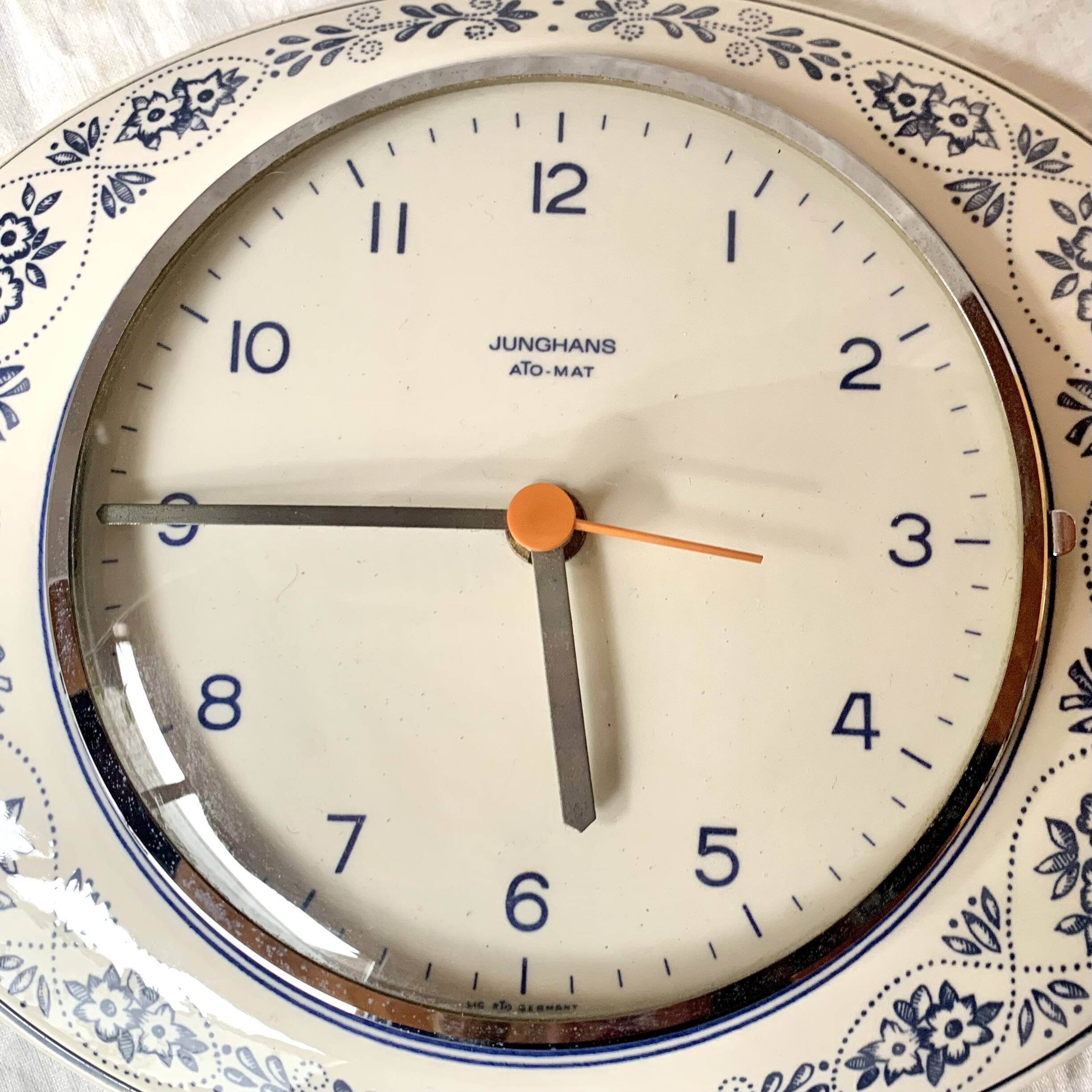 Junghans vintage ceramic wall clock