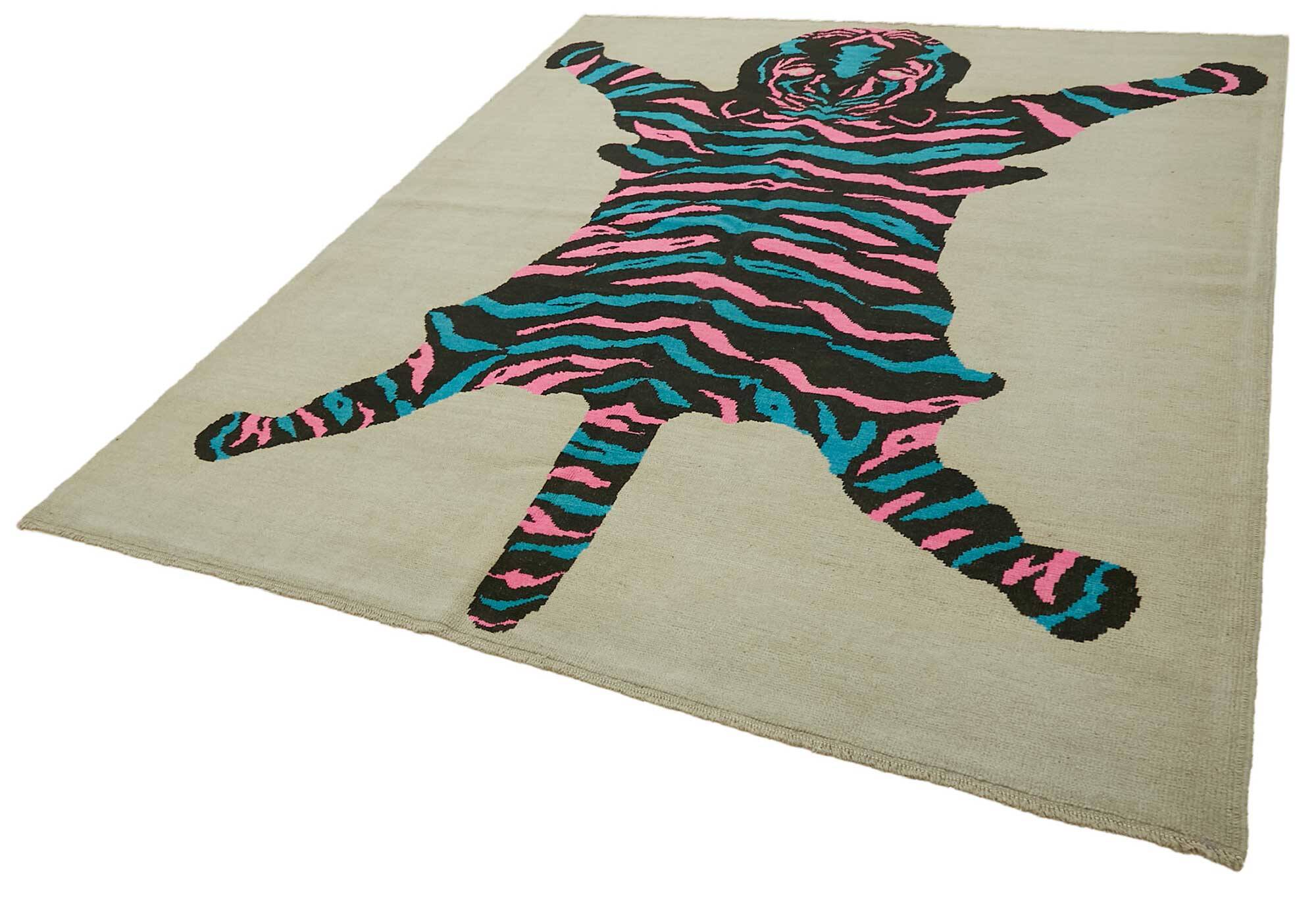 Turkish Handknotted Wool Tiger Rug  251 cm x 310 cm
