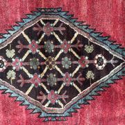 Ancient Persian mazlaghan carpet 126x198 cm