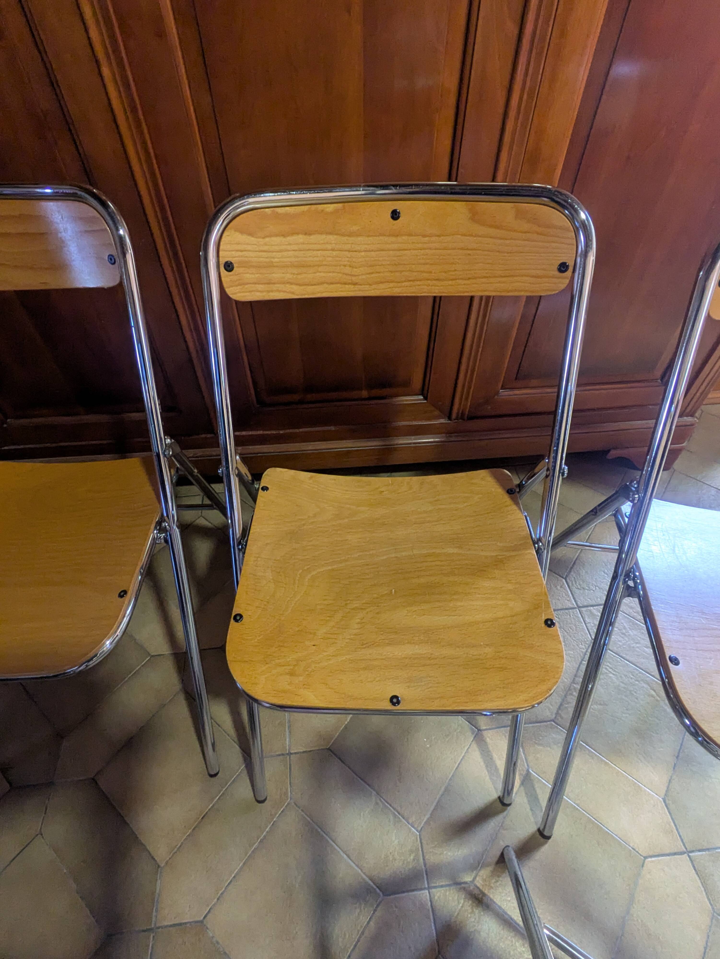Lot de 4 chaises pliantes Souvignet