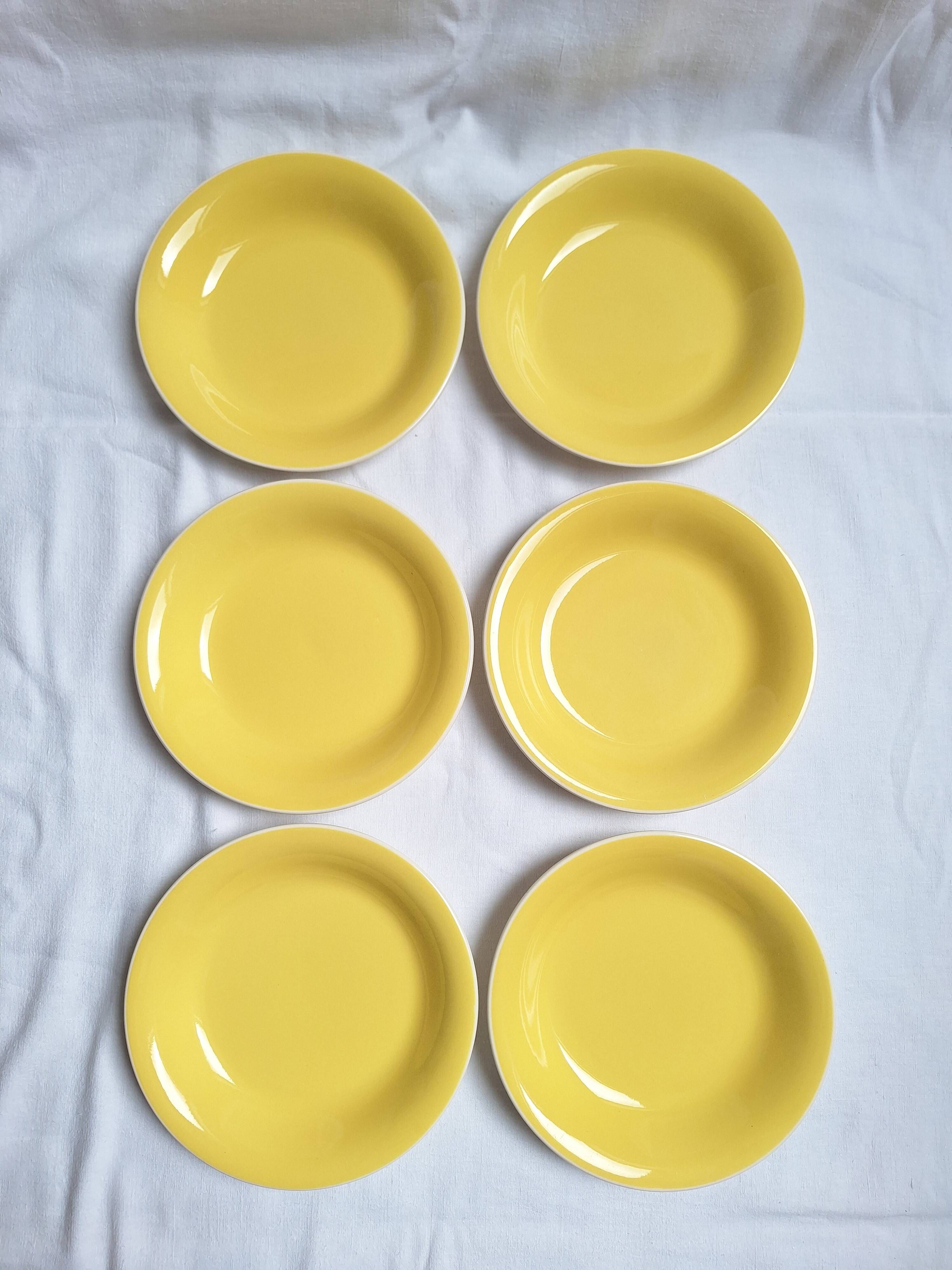 Deep plates or salad plates Villeroy & Boch yellow