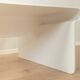 Space Age coffee table from the 1970s, high-quality frame made of white plastic