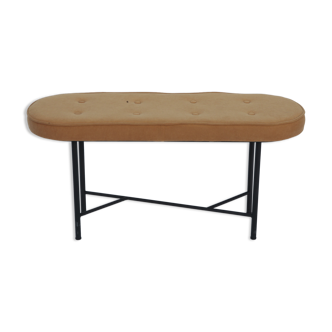 Corduroy upholstery bench