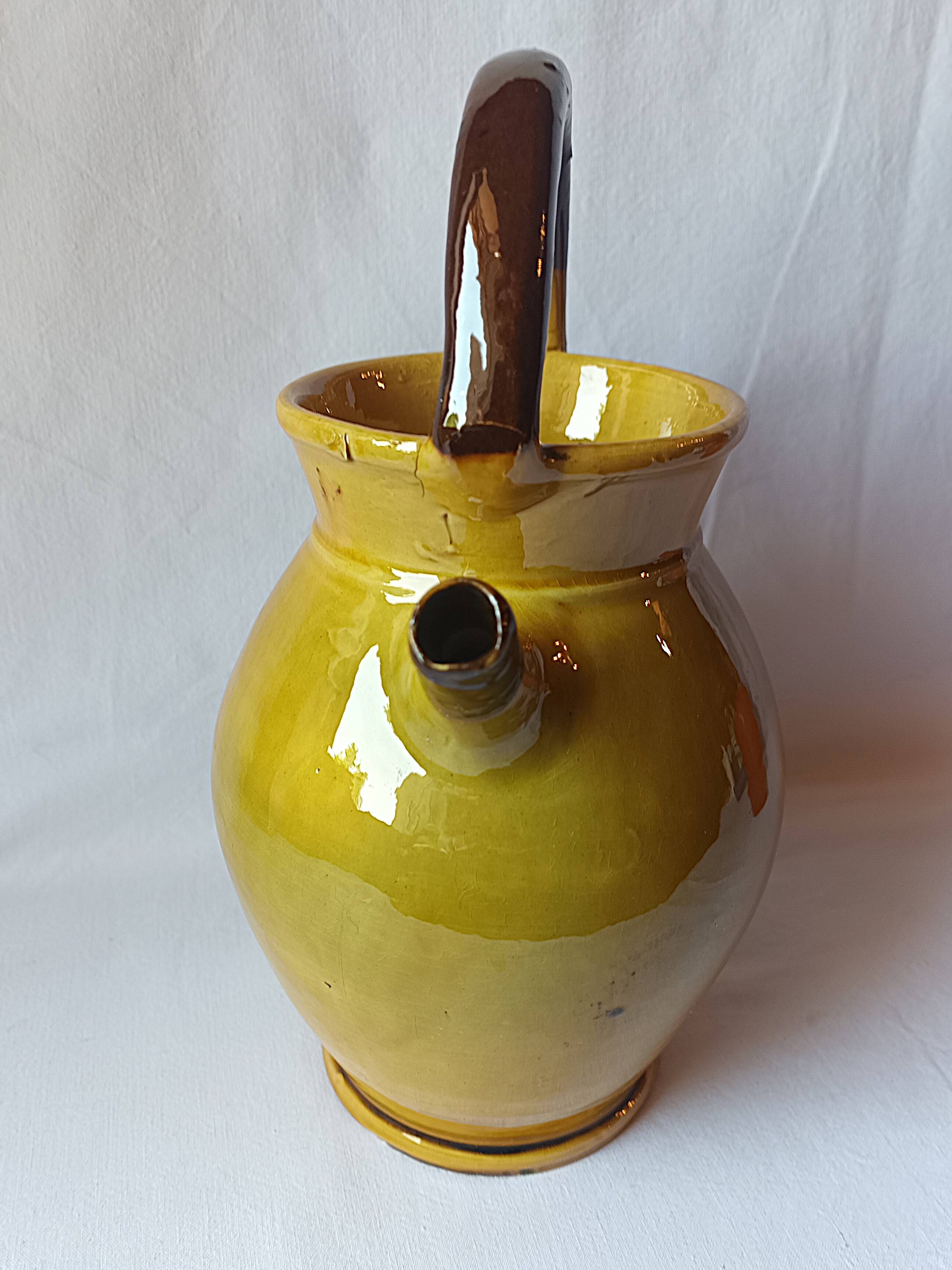large jug chevrette Aegitna Vallauris vintage 1950 - 30 cm