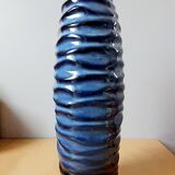Blue ceramic vase 70s