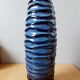 Vase céramique bleue 70s