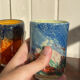 Da’ Rossi 2008 pair of artisanal handblown glass tumblers