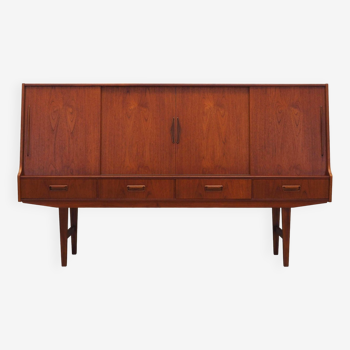 Buffet haut en teck, design danois, années 1960, production : Danemark