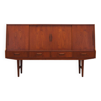 Teak highboard, Danish design, 1960s, production: Denmark