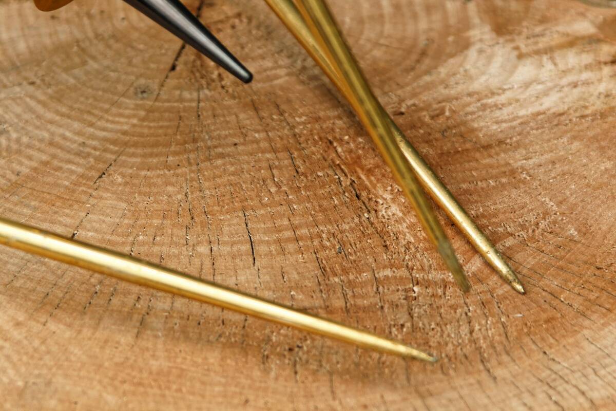 60s chandelier, brass and opaline