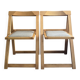 2 chaises pliante