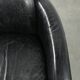 Banc en cuir de vachette au design aviateur, 2 places, incroyable et unique.