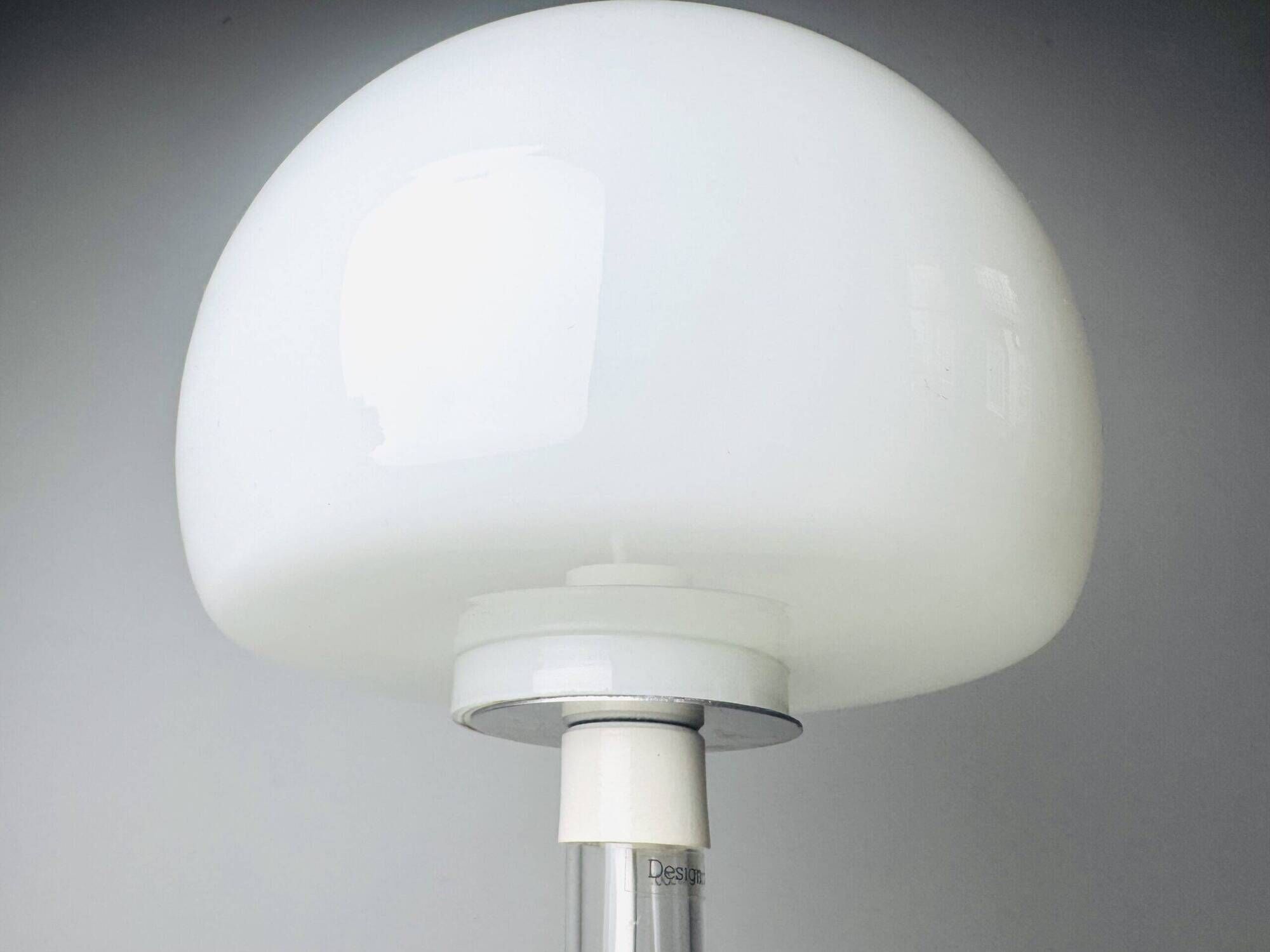 Opal Glass Sphere Table Lamp By Harco Loor For Harco Loor Design, The Netherlands 1980S