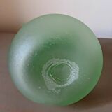 Green eared vial made of Murano glass paste