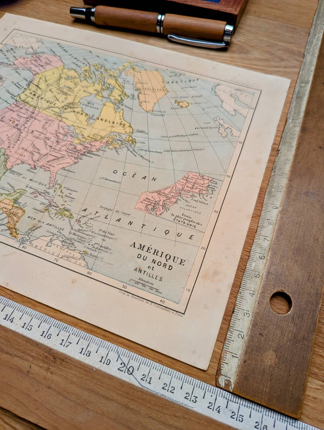 Imprimée en 1878, L'Amérique du Nord.