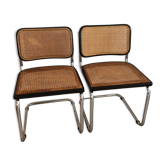 Pair of Marcel Breuer Cesca B32 chairs